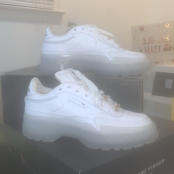 Reebok X Cardi B Club C Women’s Shoe Athletic Sneaker White - Picture 1 of 6